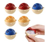 Attrape-poils pour sèche-linge, 6 Pcs Boule Poil Machine a Laver, Anti Poils Boule de Lavage Machine a Laver, Pour Enlever Poils Animaux, En Forme Poisson-globe(bleu+rouge+jaune)