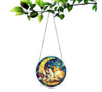 Attrape- pour fenêtre | 19,86 cm signe avec prisme, acrylique type puzzle chien d'arbre, cadeau pour maman, femme, homme, anniversaire, porte, jardin, voiture, balcon, mur
