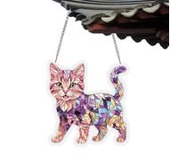 Attrape- Puzzle Bricolage Acrylique Chat Ornement | Attrape-soleil pour chats d'intérieur adaptés à la chambre à coucher, à l'intérieur, à la maison, au balcon et à l'exposition