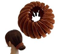 Attrape-queue de cheval gigognes - Vintage extensible - Pince à cheveux | magique en velours - Trois rangées de dents - Pince à cheveux magique en forme de nid d'oiseau pour cheveux longs, courts