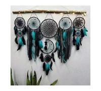 Attrape Reve Carillons éoliens Pendentif Attrape-rêves | Décorations murales suspendues à franges intérieures en plumes, décorations de séjour à domicile(Kong Lan)