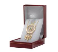 Attrape-rêve Collier pendentif protection dreamcatcher en plaqué Or 18kt 45cm attrape reve indien avec écrin