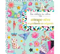 Attrape-rêve et guirlande en origamis - boite avec accessoires