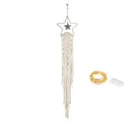 Attrape-Rêve Etoile Macramé Guirlande LED Capteur Dream catcher