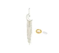 Attrape-Rêve Macramé Double Lune à LED Capteur Reve Dream catcher