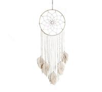 Attrape-Rêve macramé Fleur et Feuilles Suspendues Capteur Dream