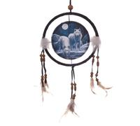Attrape-rêves 16cm - Loups de l'hiver par L. Parker