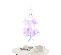Attrape-rêves à 3 mondes, attrape-rêves avec plumes circulaires de | attrape-rêves pour mariage boho, attrape-rêves à LED à suspendre, emballage multicolore de 3 à suspendre pour voiture