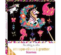 Attrape-rêves à gratter licornes - mini-boîte avec accessoires