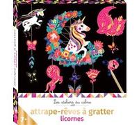 Attrape-rêves à gratter licornes - mini-boîte avec accessoires Cinzia Sileo (Illustration)