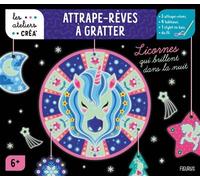 Attrape-rêves à gratter. Licornes qui brillent dans la nuit - - Sandrine Lamour - Fleurus - Jeux livres objets