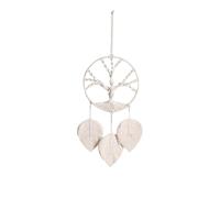 Attrape-rêves arbre de vie avec feuilles en macramé, tapisserie murale bohème, décoration de chambre à coucher faite à la main