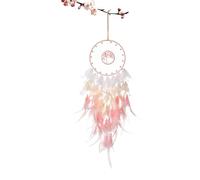 Attrape-Rêves Arbre De Vie - Plumes Coton 55cm, Attrape-Rêves Pierre De Fait Main | Décoration Murale Maison, Chambre Salon, Cadeau