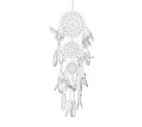 Attrape-rêves Attrape-rêves blancs faits à la main avec des plumes | Boho Dream Catcher Décoration murale Ornement suspendu Teen Dort Room Decor Festival For Girls Room Decor