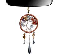 Attrape-rêves - Attrape-rêves en forme d'arbre - Attrape-rêves en forme d'étoile - Arbre de vie en forme d'étoile - Pendentif en tissu à la main pour voiture - Décoration de fenêtre tissée