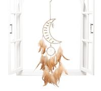 Attrape-rêves avec pendentif en forme de croissant d'étoile, attrape-rêves pour voiture | Attrape-rêves de mariage bohème décoration de plafond pour chambre à coucher