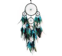 Attrape-rêves Bleu et Noir avec décoration Murale Arbre de Vie en Cristal, Attrape-rêves Plumes Fait à la Main, Ornement Mural Suspendre for Chambre Coucher, Salon, Maison