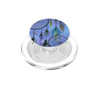 Attrape-rêves Boho Magique Plume Foncée Mignon Witchy Bleu Dreams PopSockets PopGrip pour MagSafe