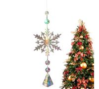 Attrape-rêves - Boules de flocon de neige Prisme Rainbow Maker, pendentif de Noël brillant fait à la main pour fenêtre, décoration d'arbre de Noël, rideaux, décoration de maison