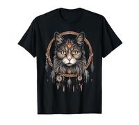 Attrape-rêves chat amérindien totem T-Shirt