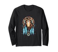 Attrape-rêves Cheval Indien Indien Plumes Tribal Manche Longue