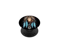 Attrape-rêves Cheval Indien Indien Plumes Tribal PopSockets PopGrip Adhésif