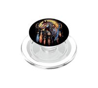 Attrape-rêves Cheval Indien Indien Plumes Tribal PopSockets PopGrip pour MagSafe