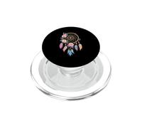 Attrape-rêves coloré avec Fleurs et Plumes PopSockets PopGrip pour MagSafe