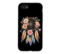 Attrape-rêves coloré avec Roses et Plumes Coque pour iPhone SE (2020) / 7/8