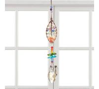 Attrape-rêves d'arbre de vie - Pendentif Rainbow Maker Boule de Prisme Pierre Arbre de Vie,Ornement décoratif à suspendre à la fenêtre, décoration de la maison et du jardin