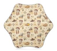 Attrape-rêves de cowboy occidental, chapeau indien, protection contre la pluie, le soleil et le vent, parapluies pour tout-petits avec bande réfléchissante, anti-pincement pour enfants et filles