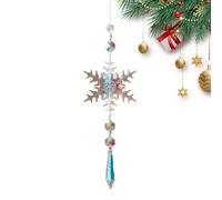 Attrape-rêves en | Boules de Flocon de Neige Prisme Rainbow Maker, coloré à Suspendre de Noël Fait à la Main pour Jardin, Arbre de Noël, décoration de la Maison, Rideaux