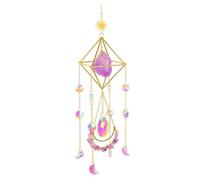 Attrape-rêves en cristal, décoration, attrape-rêves en pierres précieuses violettes, pendentif pour fenêtre, cadeau spirituel d'inauguration de