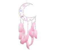 Attrape-rêves en cristal en forme de papillon fait à la main Décoration murale à suspendre