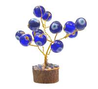 Attrape-rêves en perles contre le mauvais œil avec base en bois, fait à la main, style bohème, décoration pour la maison et le bureau