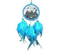Attrape-rêves en Plumes, 2 pièces, décorations de Bureau, Mariage, Maison, Attrape-rêves Artisanal for Filles pour Chambre Maison(Blue)