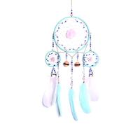 Attrape-rêves en Plumes À Trois Anneaux Mur Fait La Main Faveur De Mariage Chambre Coucher Pépinière Fournitures De Décoration pour La Maison Attrape-rêves pour Garçons