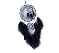 Attrape-rêves en plumes colorées - Carillon traditionnel - Décoration murale à suspendre pour la maison de fille - Fait à la main