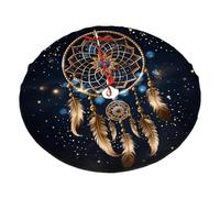 Attrape-rêves en plumes - Jupe de sapin de Noël en peluche - 122 cm - Décoration de vacances - Protection de sol pour la maison, les fêtes, les festivals