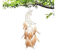 Attrape-rêves en plumes pour filles, décoration de plafond bohème | Attrape-rêves avec carillon à vent pour décoration murale de voiture, décoration d'intérieur