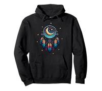 Attrape-rêves étoiles et Lune Symbole Indien amérindien Sweat à Capuche