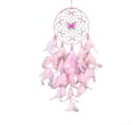 Attrape-rêves fait à la main avec plumes pour chambre à coucher, favorisant un sommeil réparateur et une sérénité