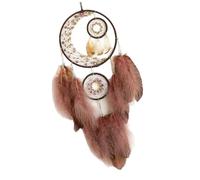 Attrape-rêves fait à la main - Plume - Chambre à coucher - Pendentif attrape-rêves créatif pour voiture - Décoration de voiture - Perles et plumes - Ornements