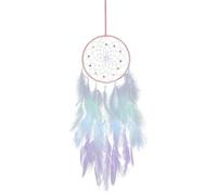 Attrape-rêves faits à la main - Motif de tissage fil coton, pendentif | mural pour balcon, fête mariage, unité suspendue esthétique salon, cerceau en perles bois massif | Décor spirituel adolescent