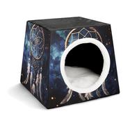 Attrape-rêves fantaisie blanc pour animaux domestiques - Nid confortable pour animaux de compagnie - Capsule d'espace chaude et douce - Maison pour animaux domestiques - Pour chats d'intérieur