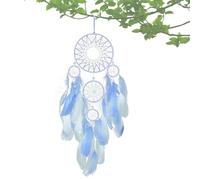 Attrape-Rêves Filles Décoration Murale Attrape-Rêves - Attrape-rêves de voiture fait à la main | Ornement artisanal fait à la main avec cinq anneaux , attrape-rêves en plumes, décoration