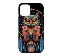 Attrape-rêves Hibou Indien Indien Plumes Tribal Arts Coque pour iPhone 12/12 Pro