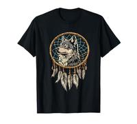 Attrape-rêves Illustration indienne tribu indienne loup T-Shirt