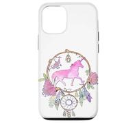 Attrape-rêves Licorne bohème Magique Violet Lilas Rose Fille Coque pour iPhone 12/12 Pro