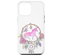 Attrape-rêves Licorne bohème Magique Violet Lilas Rose Fille Coque pour iPhone 12 Pro Max